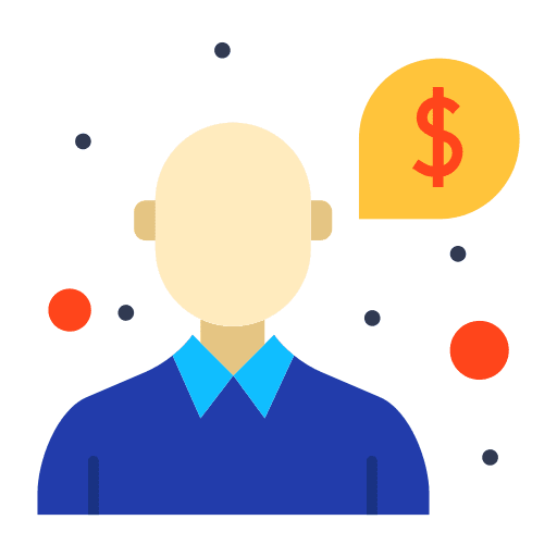 Money time help people icon Money time help people icon