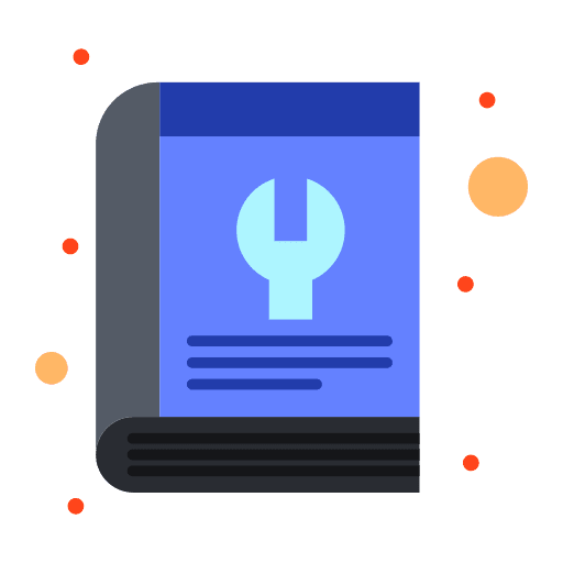 Technical support wrench technical support book icon Technical support wrench technical support book icon