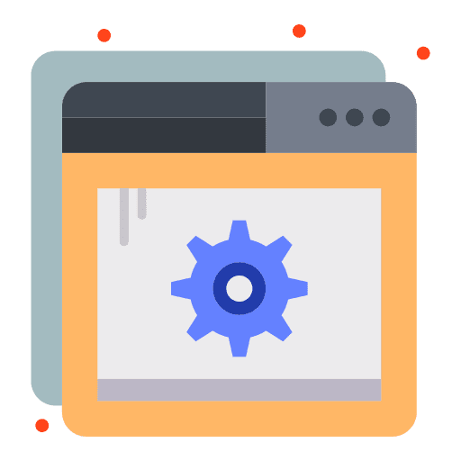 Web maintenance seo and web setting wrench icon Web maintenance seo and web setting wrench icon