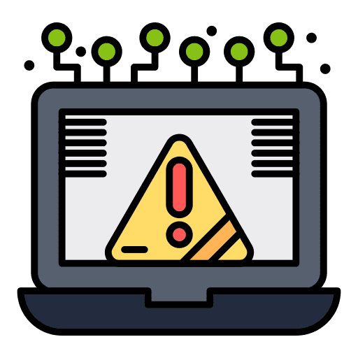 Connection crime server security icon