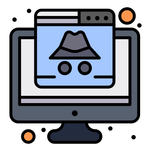 Cyber attack computer cyber attack web icon