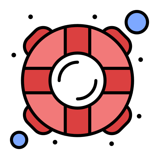 Life saver security float boat icon