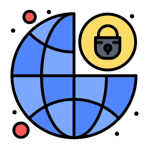 Globe internet internet security earth grid icon Globe internet internet security earth grid icon