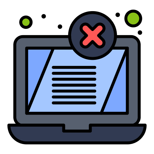 Laptop security bug attention icon Laptop security bug attention icon