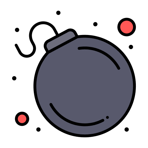Bomb explosion terrorism miscellaneous icon Bomb explosion terrorism miscellaneous icon