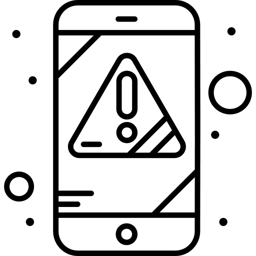 Alert mobile phone technology mobile icon Alert mobile phone technology mobile icon