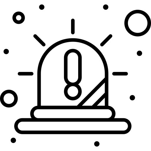Alert security alarm alert icon