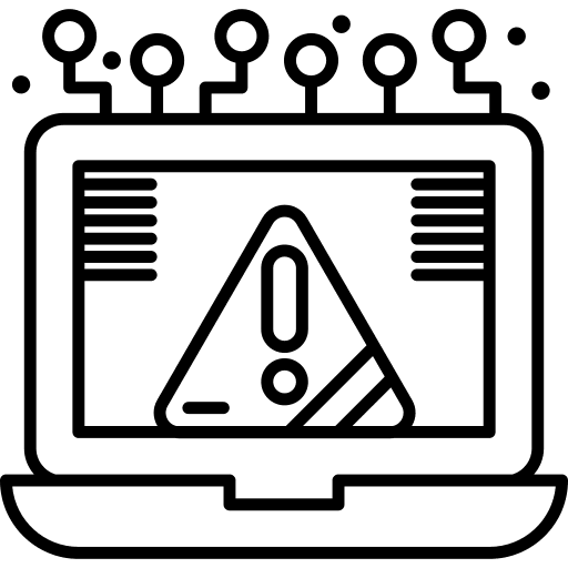 Connection secure warning network icon