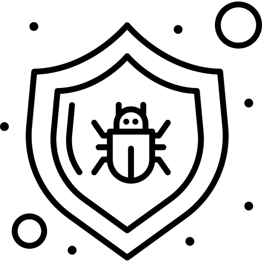 Shield interface security protection icon