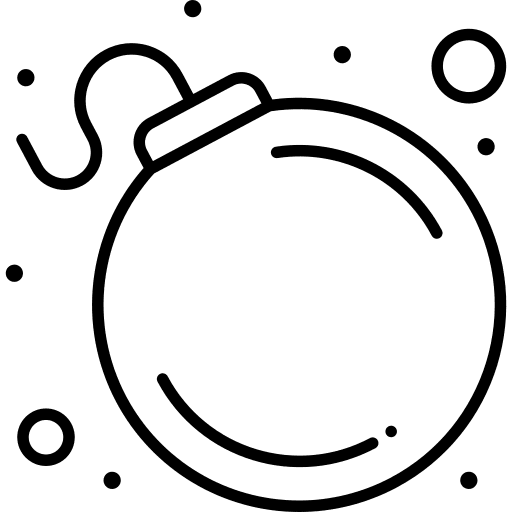 Bomb explosive explosion detonation icon Bomb explosive explosion detonation icon