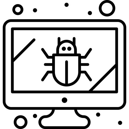 Monitor screen monitor malware icon Monitor screen monitor malware icon