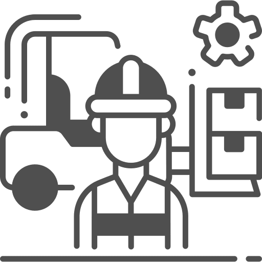 Factory laborer worker engineer icon Factory laborer worker engineer icon