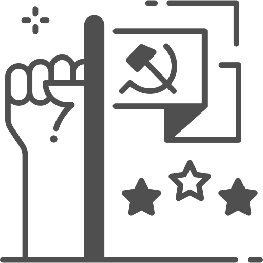 Flag communist labor day flag icon