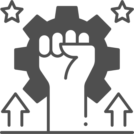 Labor day fist gestures protest icon Labor day fist gestures protest icon