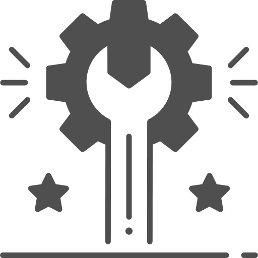 Spanner settings construction and tools configuration icon