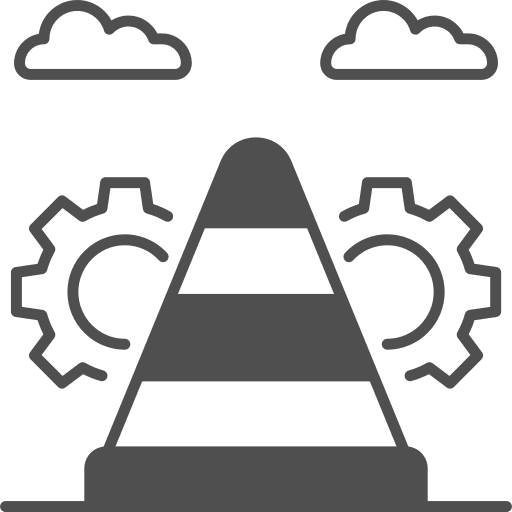 Traffic cone cone post signaling icon Traffic cone cone post signaling icon