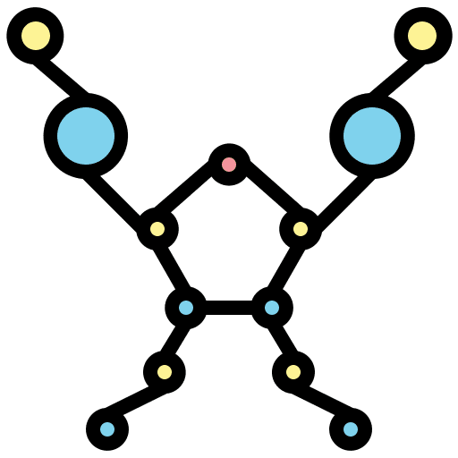 Network social network atom connector icon Network social network atom connector icon