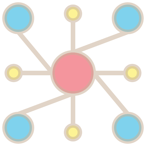 Network behance network connector social network icon
