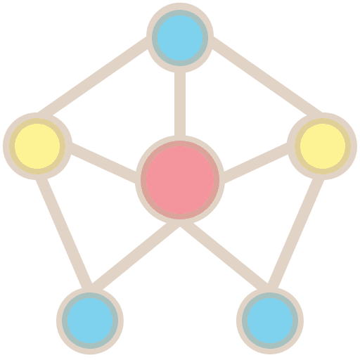 Network connector patterns interface icon