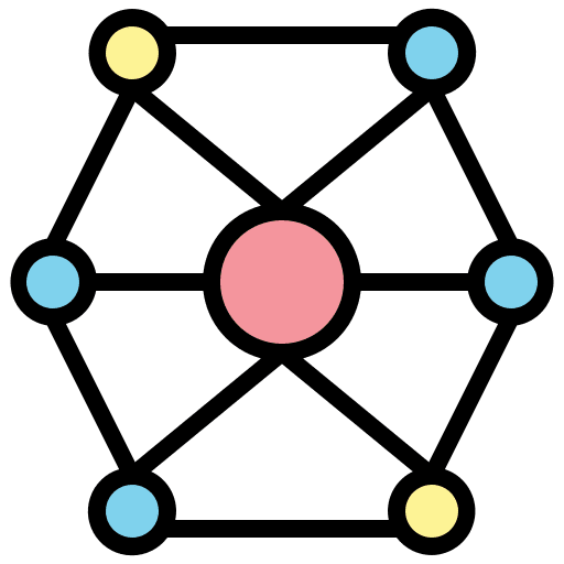 Network particle network behance network icon Network particle network behance network icon