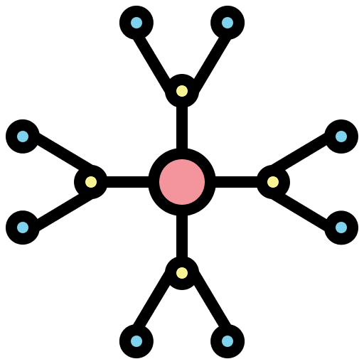 Network particle patterns atom icon Network particle patterns atom icon