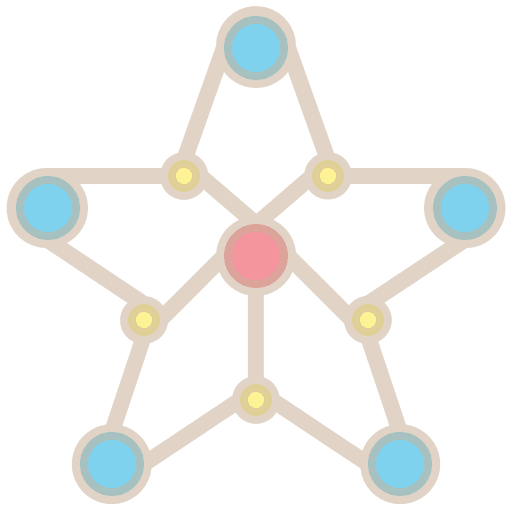Network interface particle atom icon Network interface particle atom icon