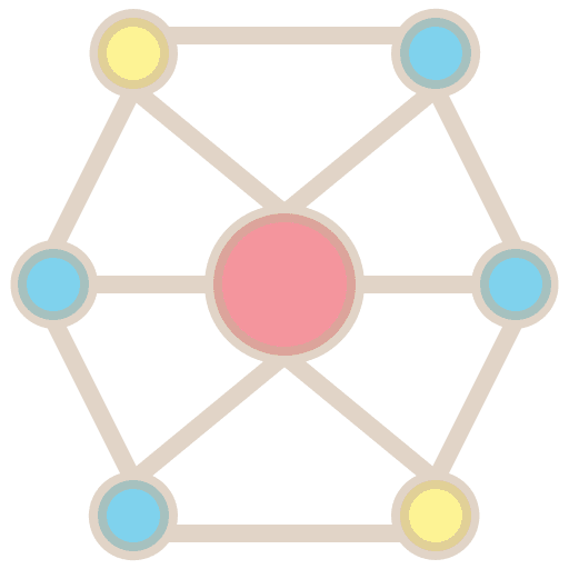 Network interface particle networking icon Network interface particle networking icon