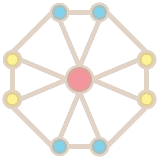 Network interface patterns particle icon Network interface patterns particle icon