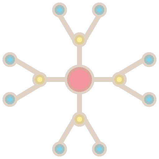 Network particle interface connector icon Network particle interface connector icon