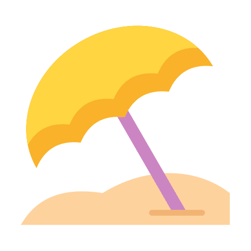 Beach umbrella beach umbrella umbrella holidays icon