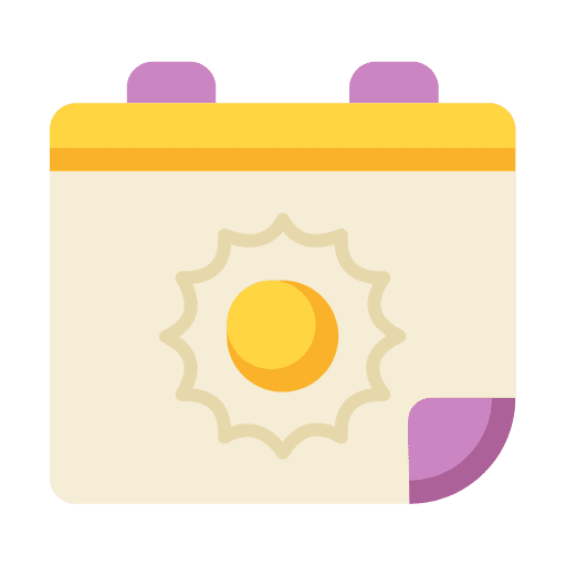 Summer time summer calendar time and date icon