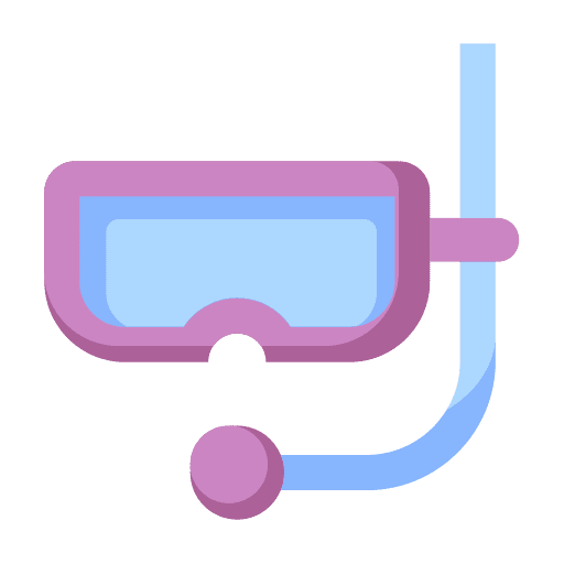 Diving goggles glasses sports and competition snorkeling icon Diving goggles glasses sports and competition snorkeling icon