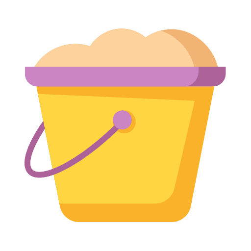 Sand bucket kid and baby bucket sand icon Sand bucket kid and baby bucket sand icon