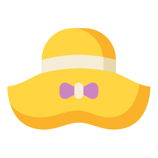 Sun hat fashion sunhat accesorie icon Sun hat fashion sunhat accesorie icon