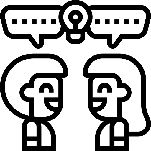 Communication speech bubble communications user icon