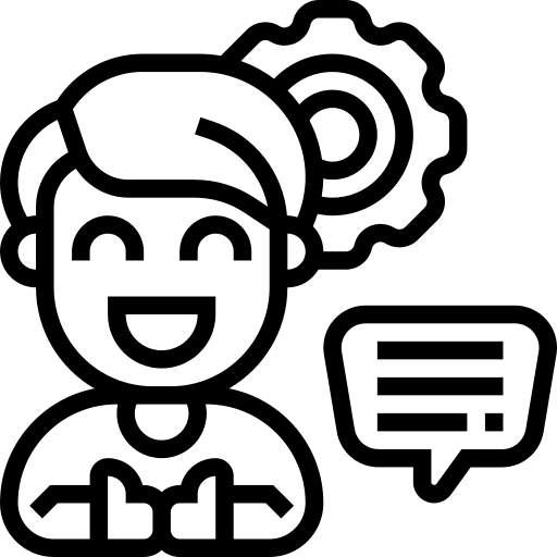 Language body gesture speech icon