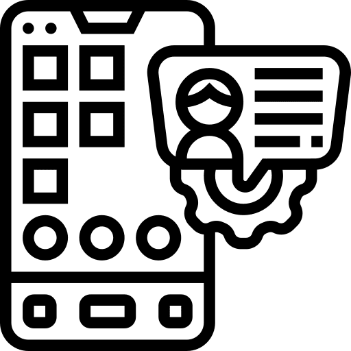 Account account profile device icon Account account profile device icon
