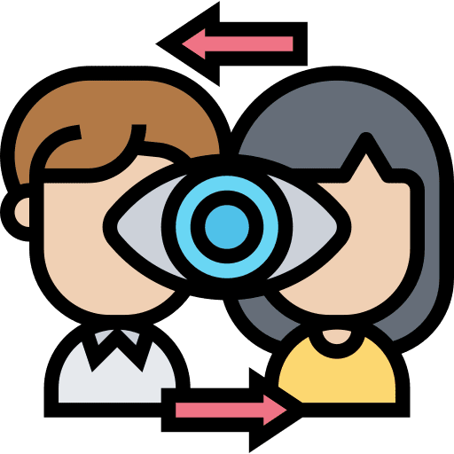 Eye contact eye contact interaction social etiquette icon