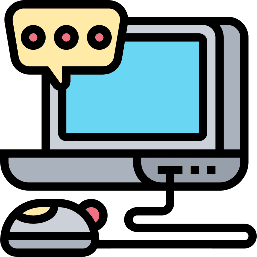 Laptop laptop notebook live chat icon Laptop laptop notebook live chat icon