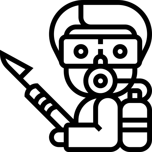 Harpoon man spear people icon