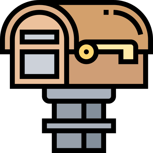 Mailbox communications delivery letterbox icon Mailbox communications delivery letterbox icon