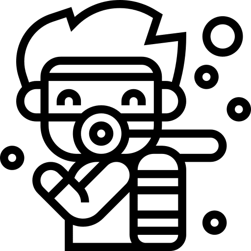 Oxygen tank diving sport equipment sports and competition icon