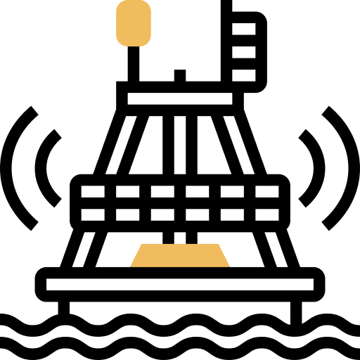 Buoy diving floating signal icon Buoy diving floating signal icon
