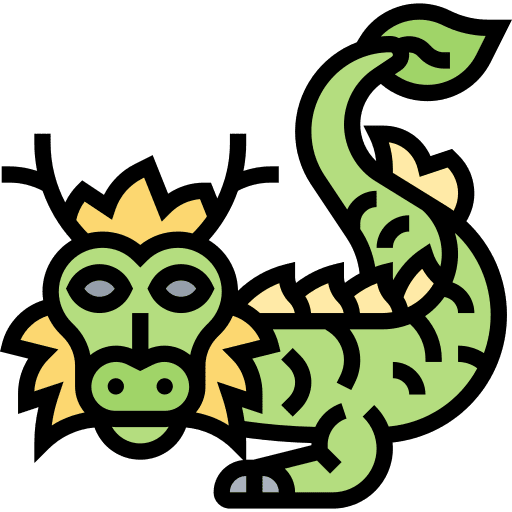 Dragon asian chinese new year traditional icon Dragon asian chinese new year traditional icon