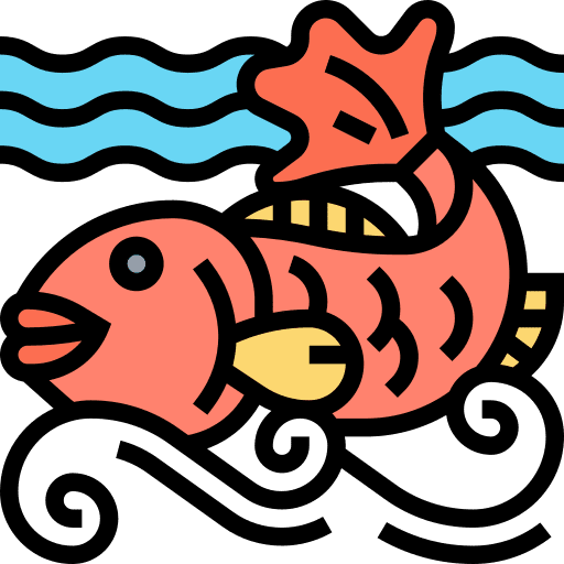 Fish traditional cultures chinese new year icon Fish traditional cultures chinese new year icon