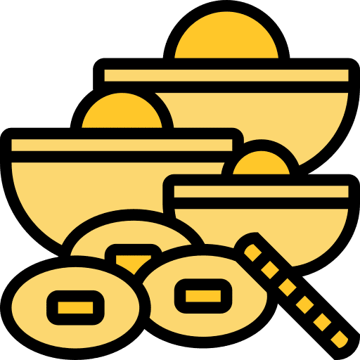 Gold ingot business and finance bank asian icon Gold ingot business and finance bank asian icon