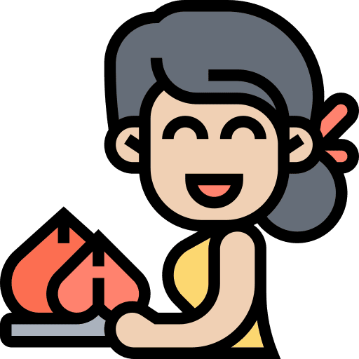 Peach peach vegetarian people icon Peach peach vegetarian people icon