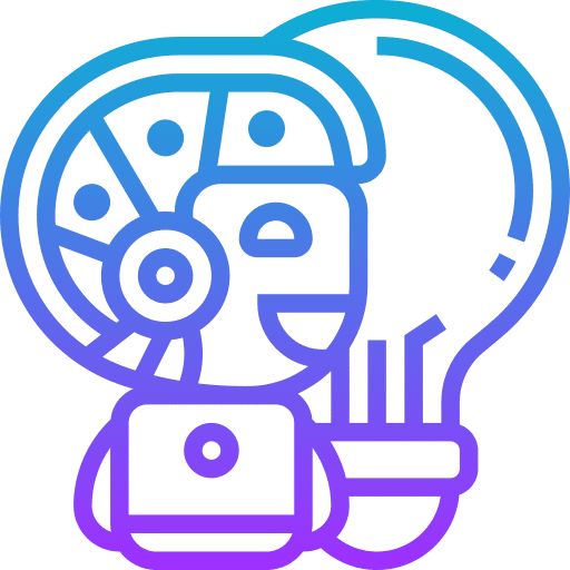 Computational digital idea electronics icon