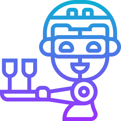 Robot assistant robotics robot science fiction icon Robot assistant robotics robot science fiction icon