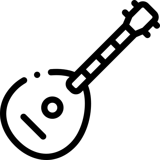 Domra string instrument music and multimedia musical instrument icon Domra string instrument music and multimedia musical instrument icon